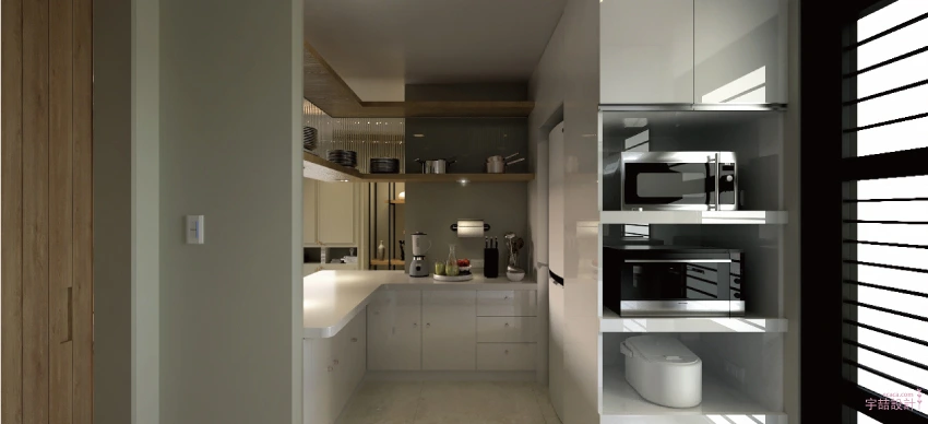 4_廚房便餐檯電器櫃室內設計室內裝修美式風格現代風格宇喆設計